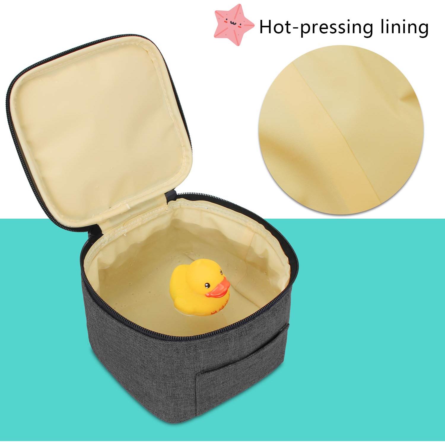 Bolsa de Enfriamiento de Leche Materna Luxja Negra - Capacidad 4 Botellas 120-150 ml