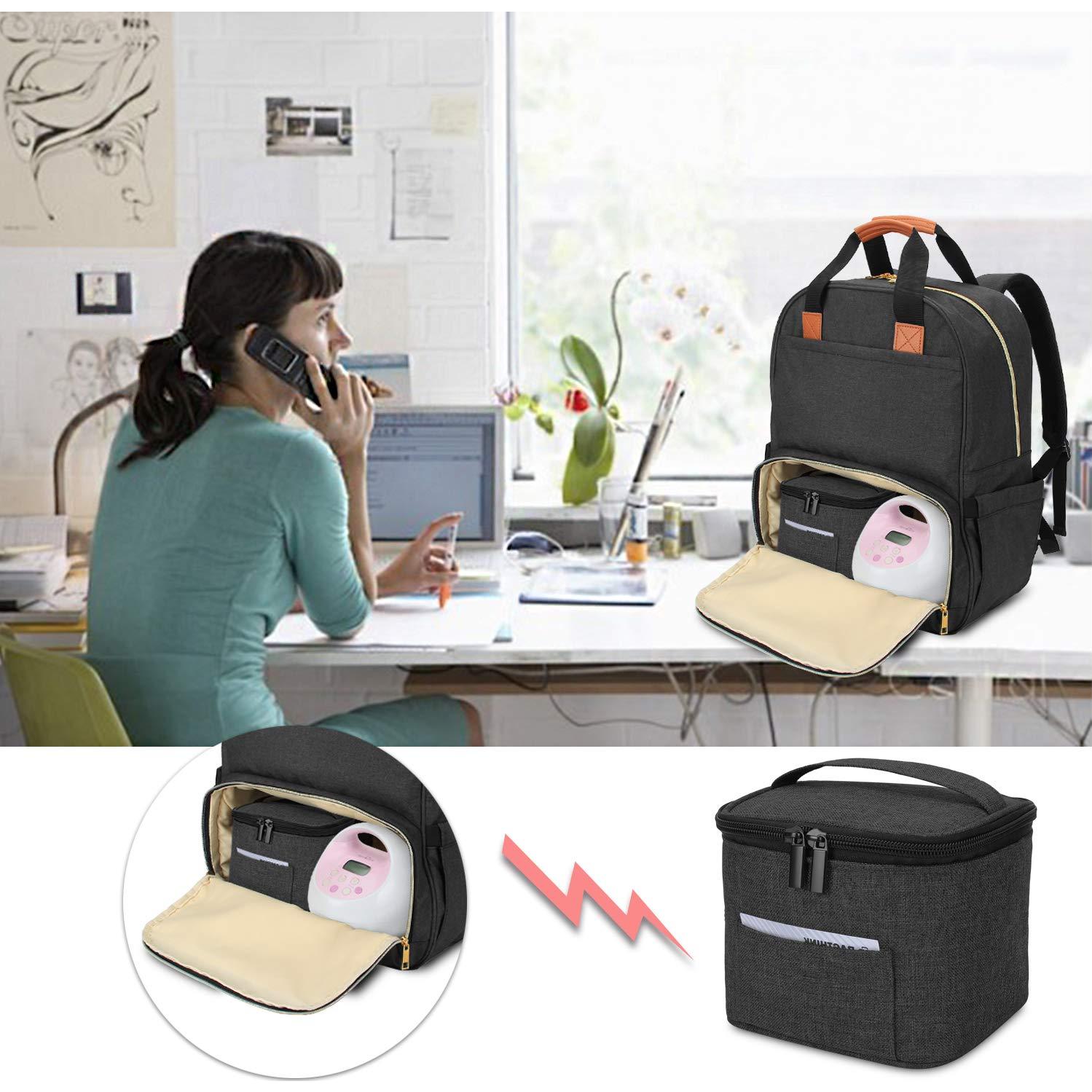 Bolsa de Enfriamiento de Leche Materna Luxja Negra - Capacidad 4 Botellas 120-150 ml