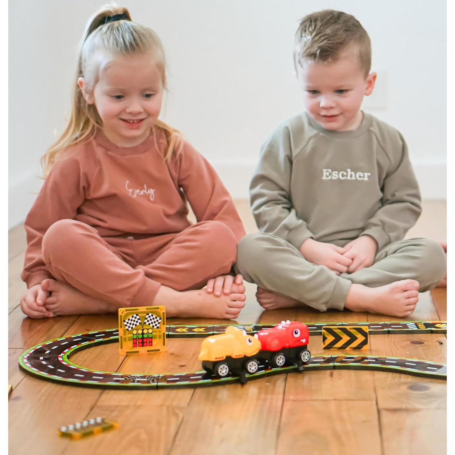 Pista de Carreras de Azulejos Magnéticos Coodoo - Dinosaurios 1.17kg