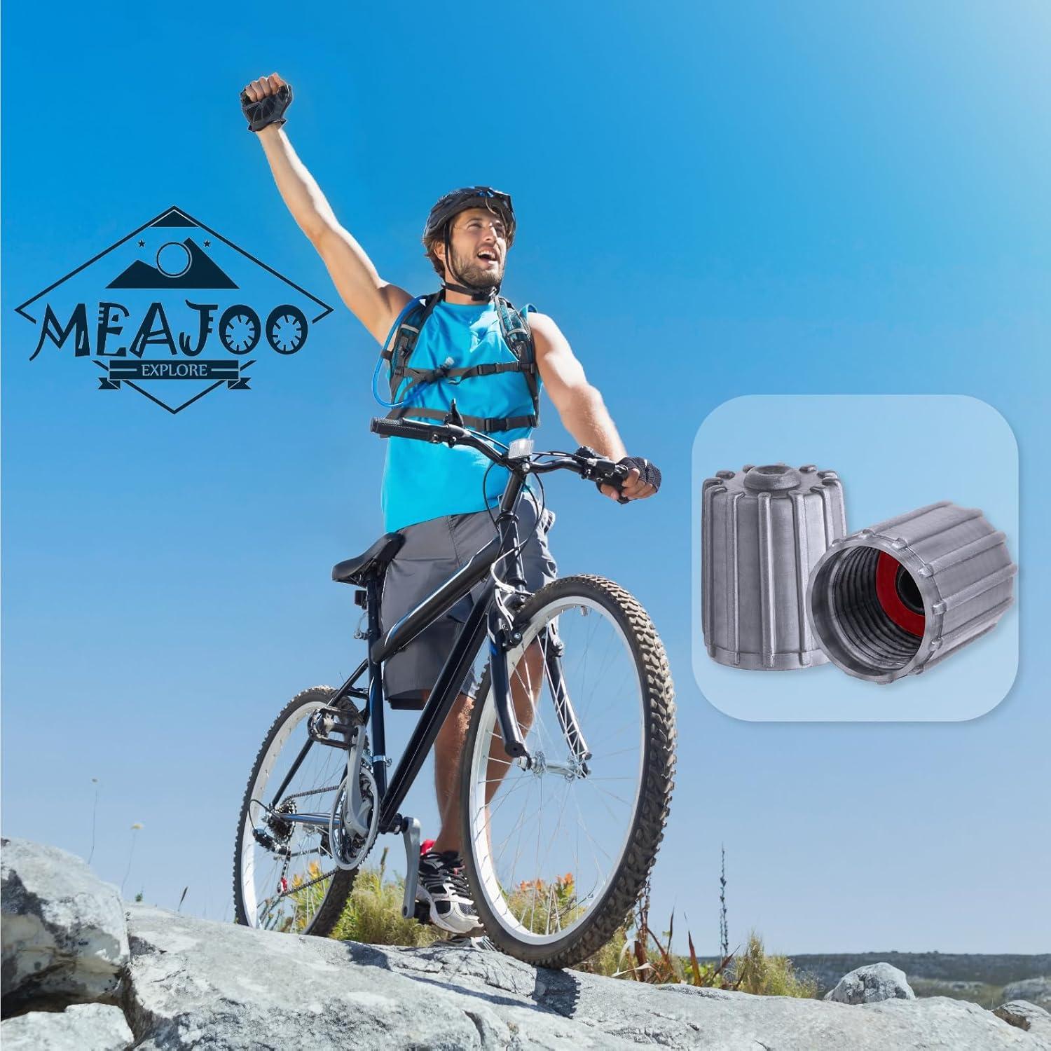 30 Tapas de Válvula de Neumático MEAJOO Universal Gris