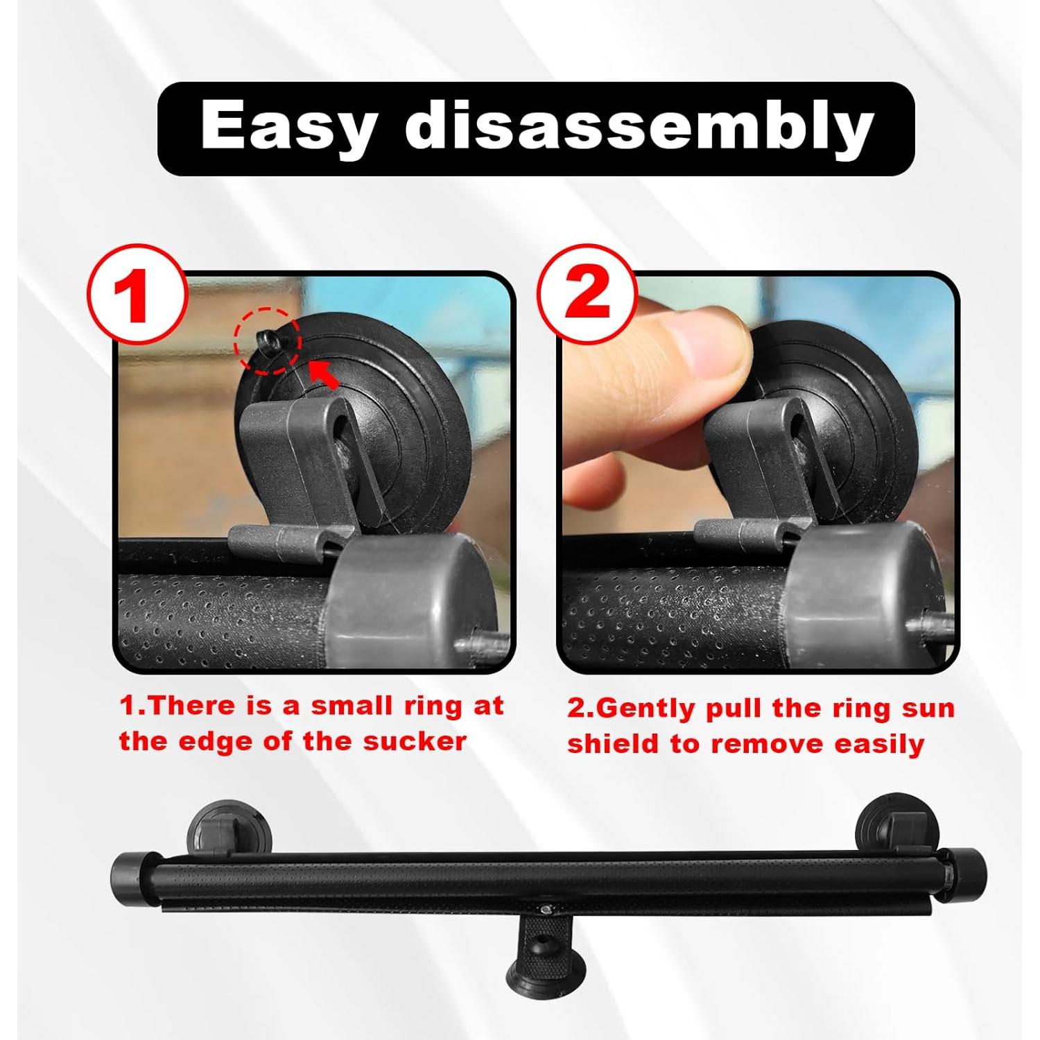 Cortinas de Sol Enrollables Vrasly para Ventanas de Auto 45.72x50.8cm