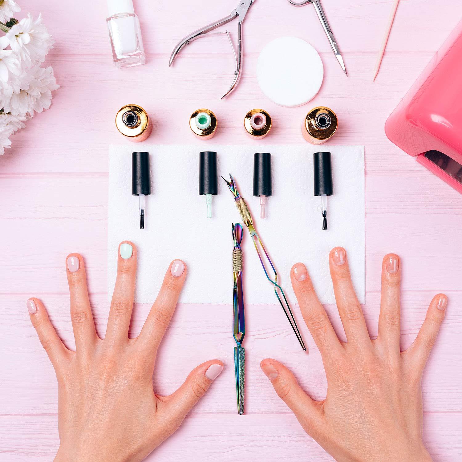 Herramienta de Pinzado de Uñas Blulu 2 Piezas Acero Inoxidable