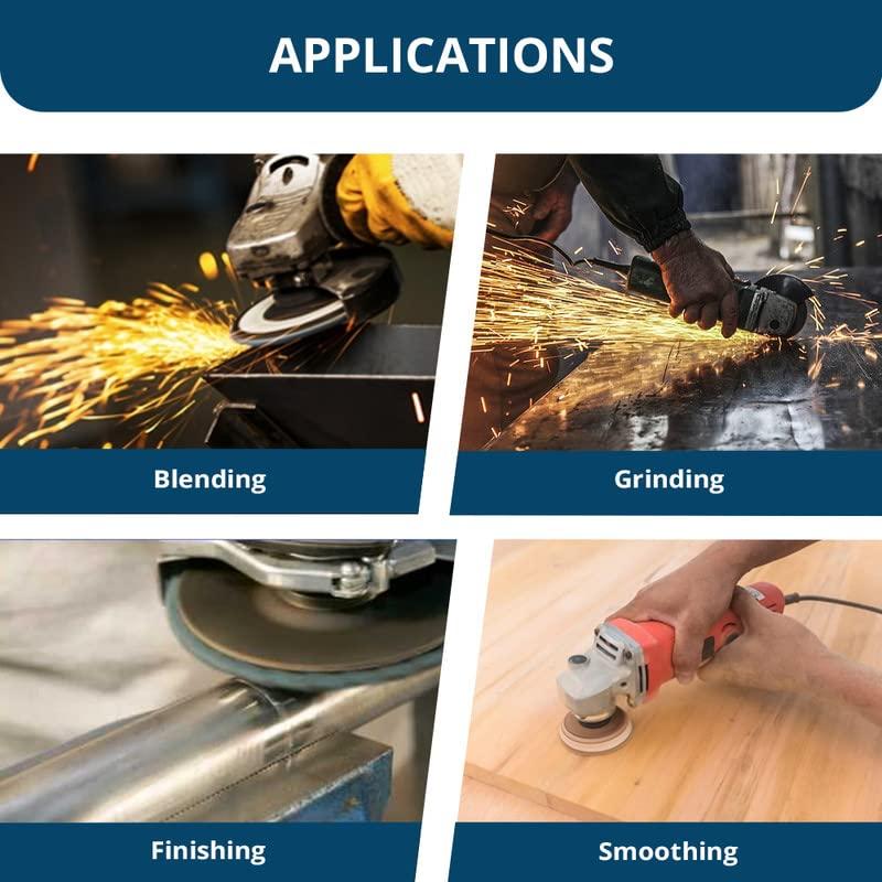 Discos de Aleta Jumbo Zirconia 4.5" 40 Grano Benchmark Abrasives