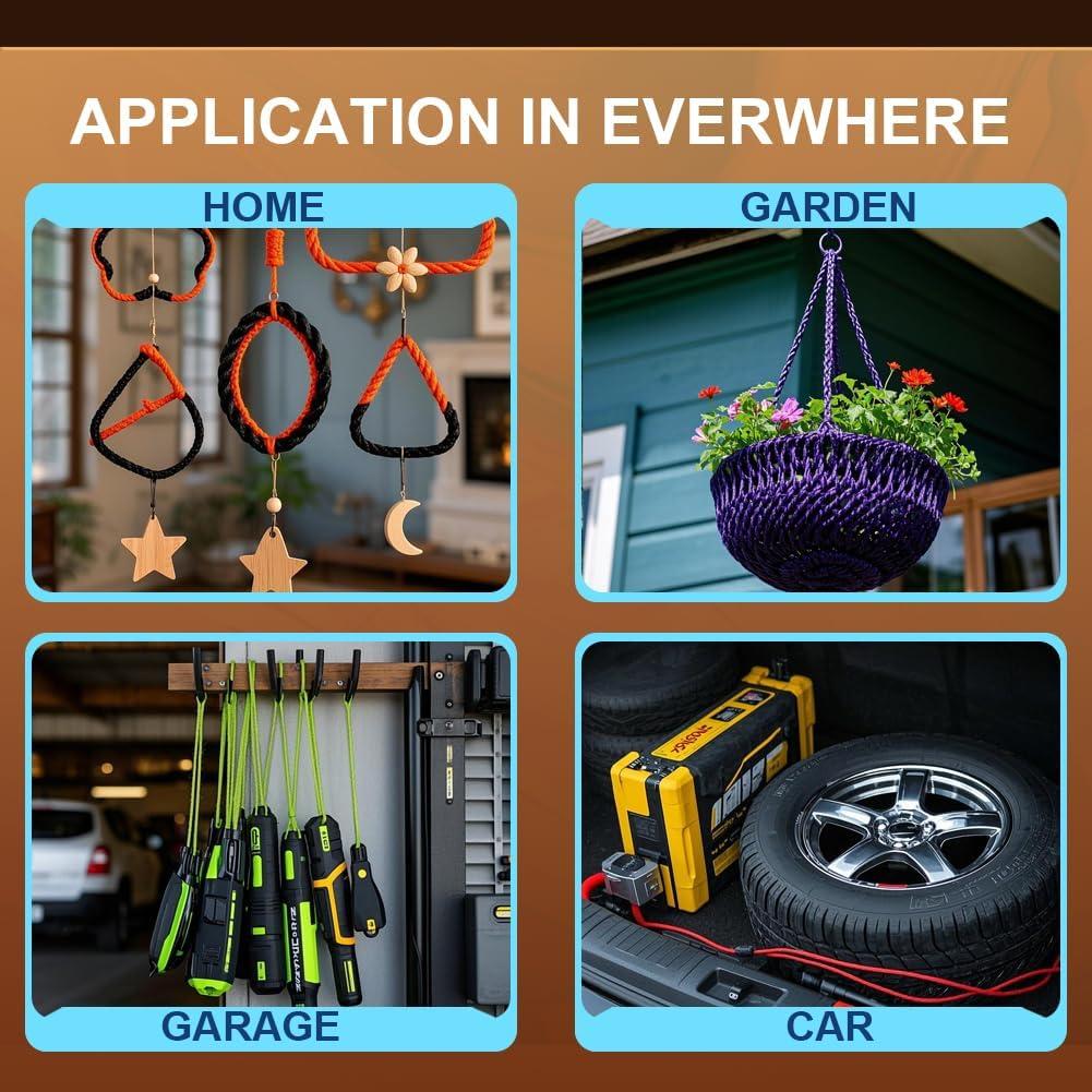 Micro Paracord Legnowit 1.18mm 60.96m 2 Pack Nylon Camping