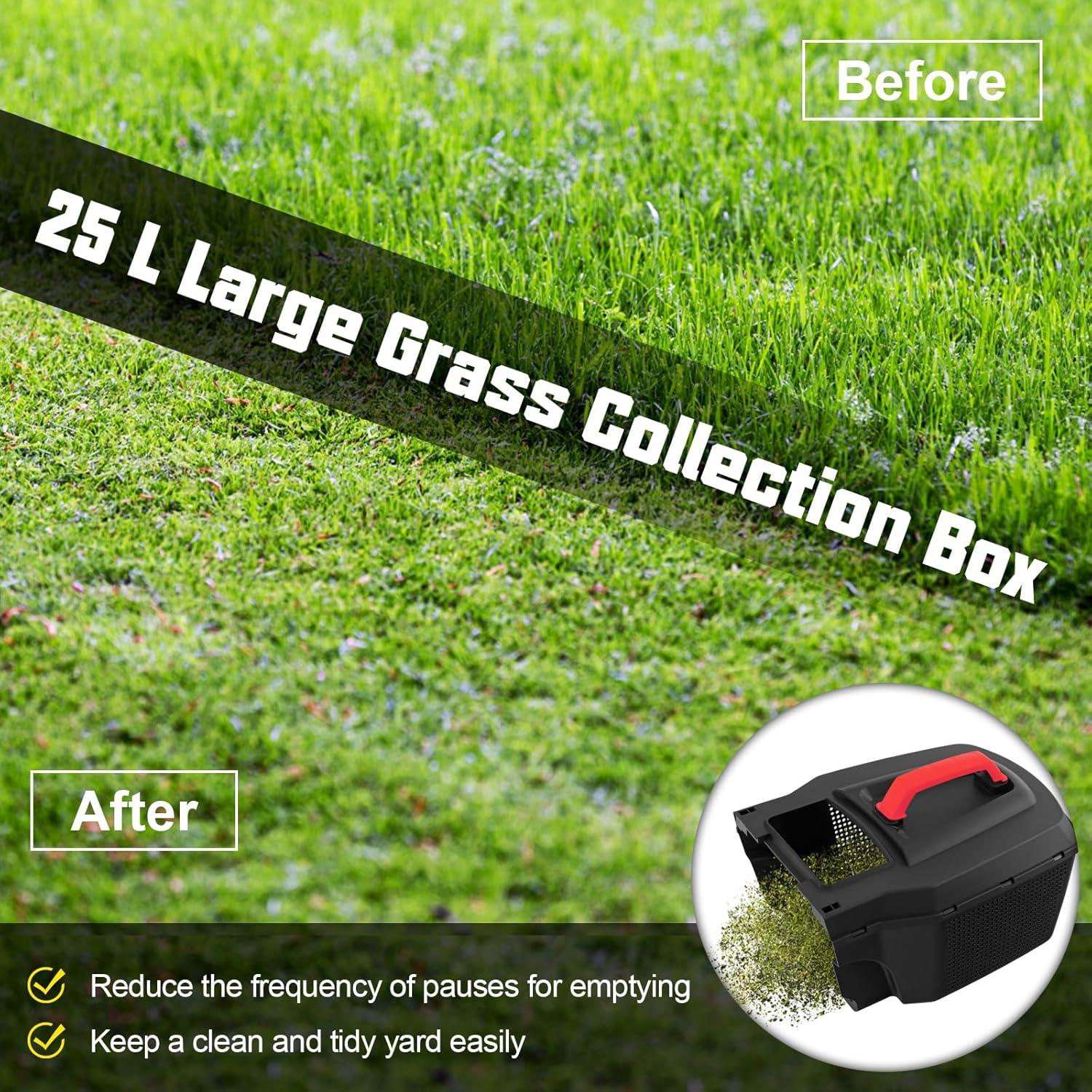 Cortadora de Césped Eléctrica Toolsempire 33 cm 10 A 25 L