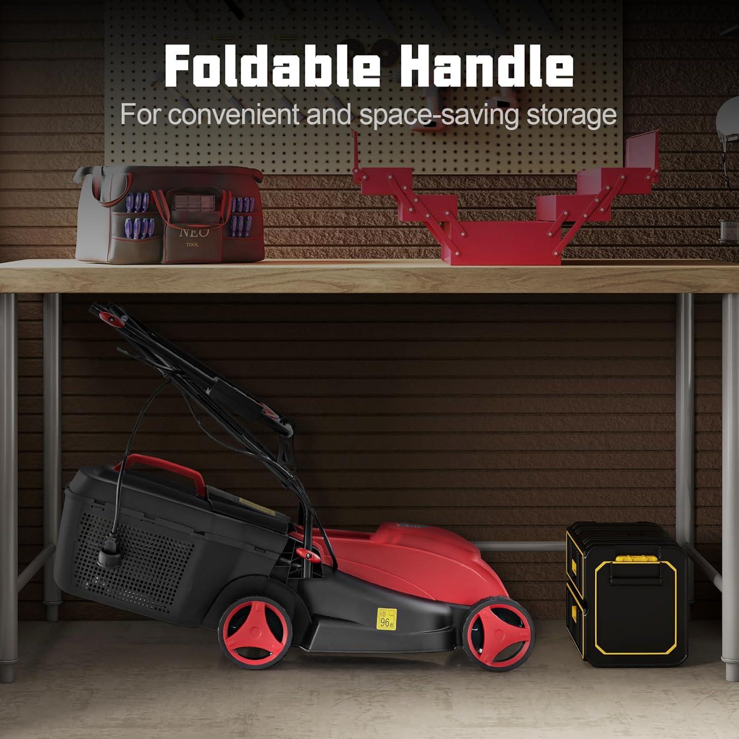 Cortadora de Césped Eléctrica Toolsempire 33 cm 10 A 25 L