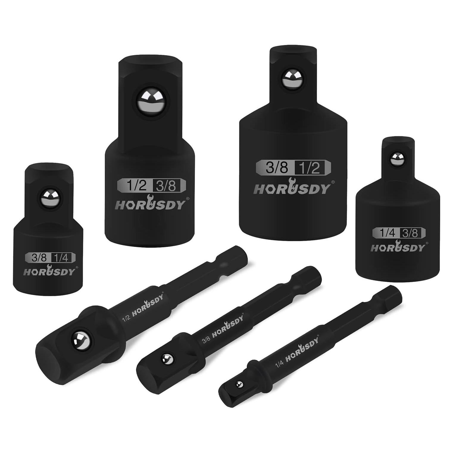 Juego de Adaptadores de Enchufe de Impacto HORUSDY 7 Piezas