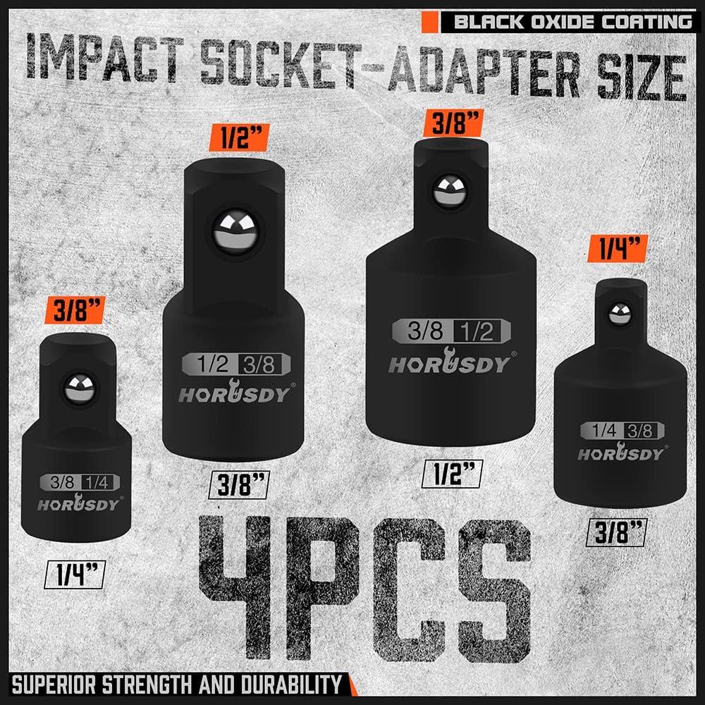 Juego de Adaptadores de Enchufe de Impacto HORUSDY 7 Piezas