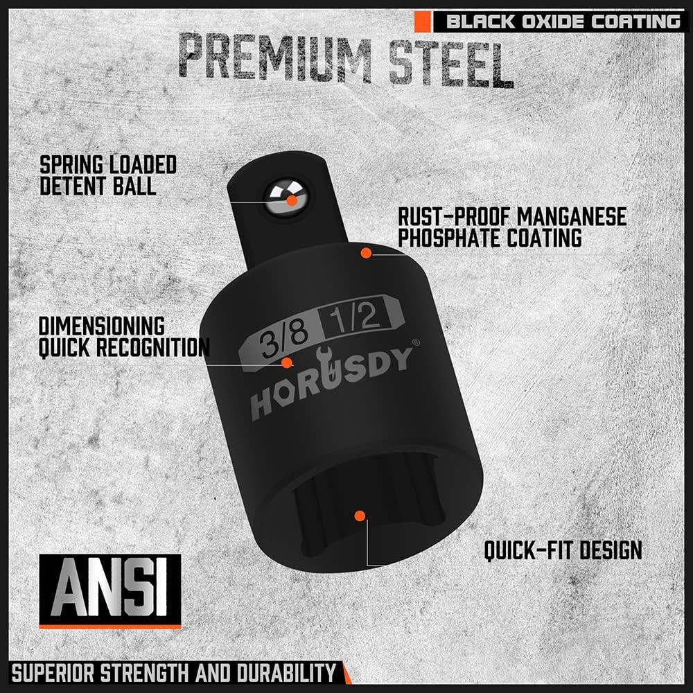 Juego de Adaptadores de Enchufe de Impacto HORUSDY 7 Piezas