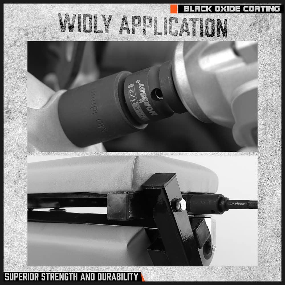 Juego de Adaptadores de Enchufe de Impacto HORUSDY 7 Piezas