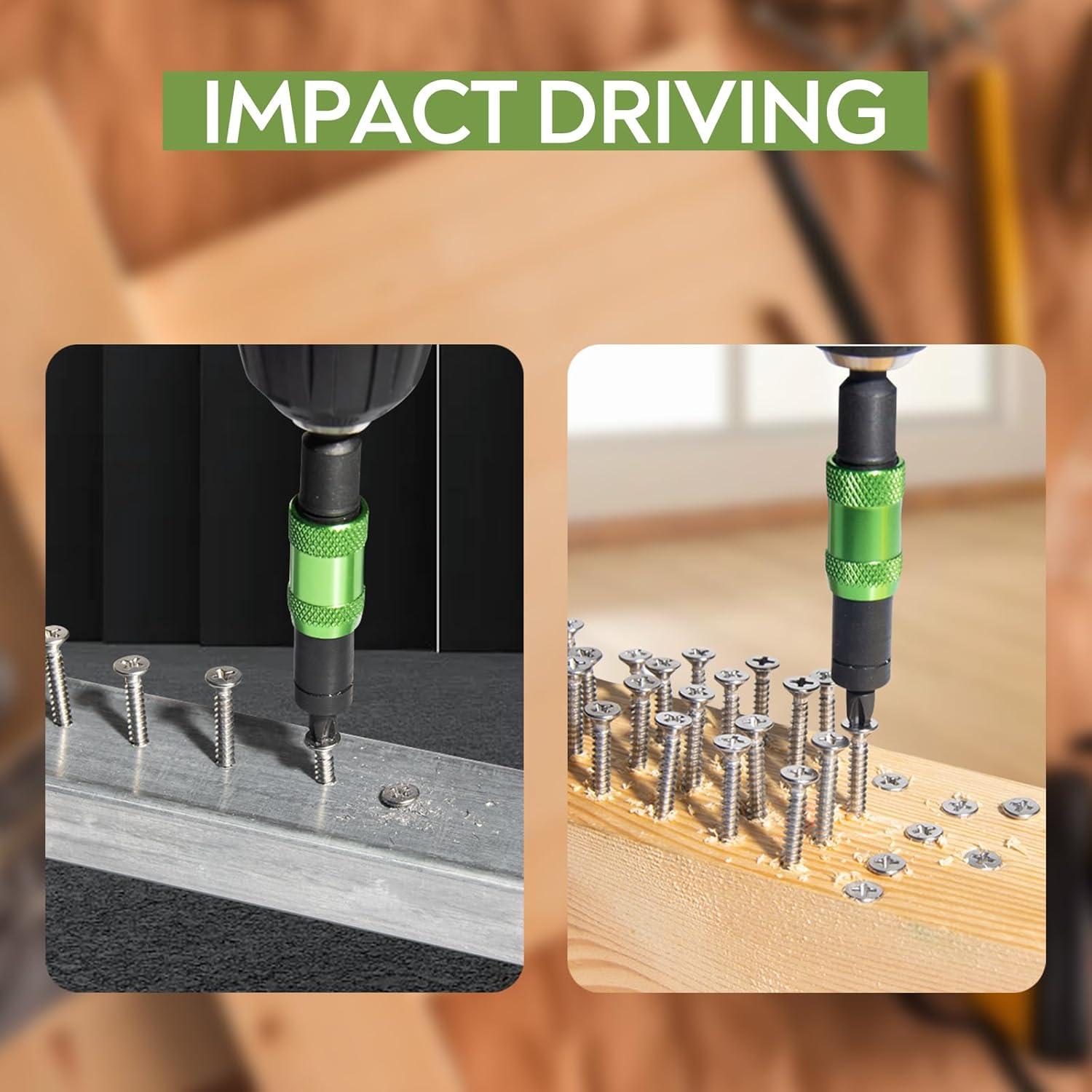 Set 4 Piezas Destornillador de Impacto LitOrange 90mm y 145mm