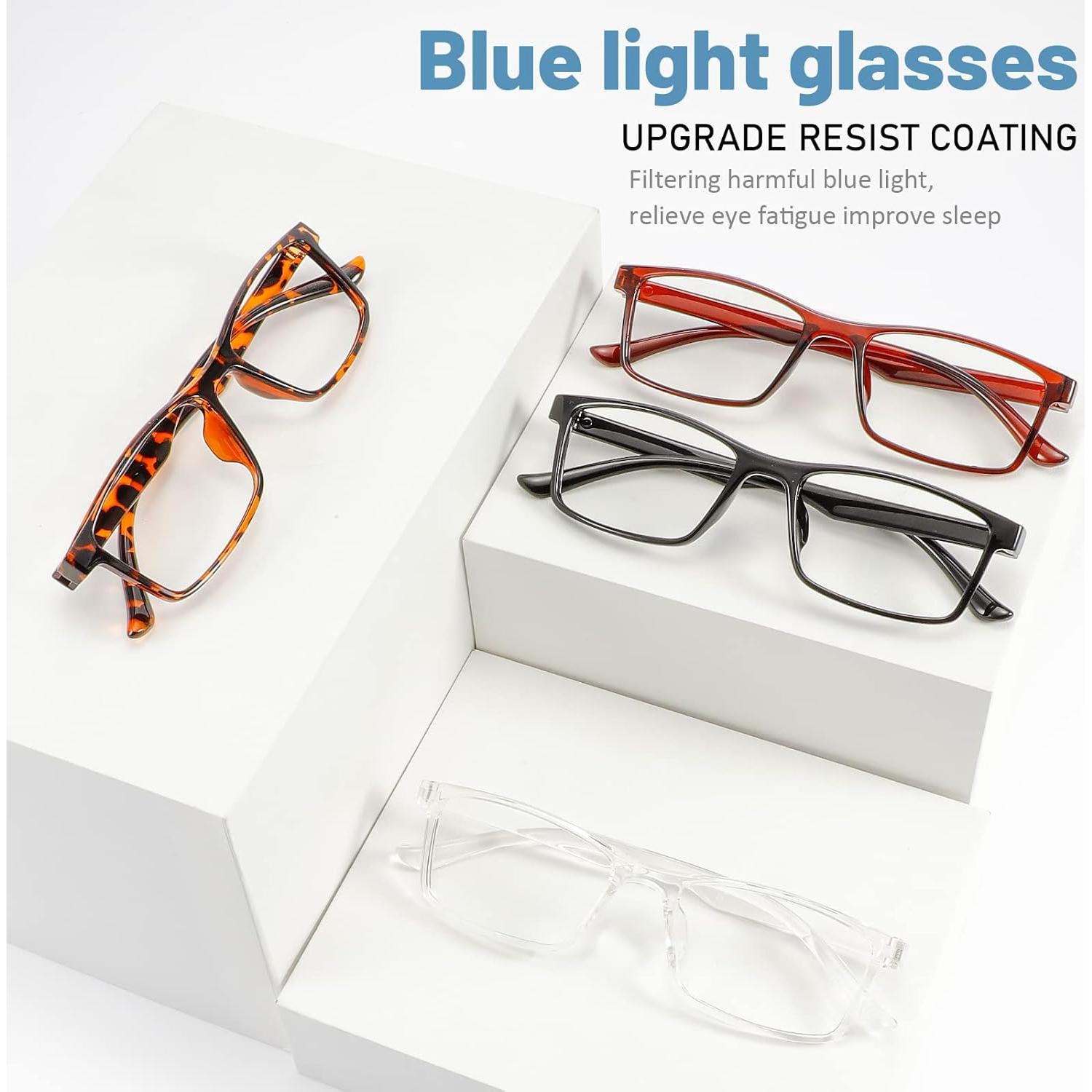 Gafas Bloqueadoras de Luz Azul Przene 4 Pack Unisex UV400