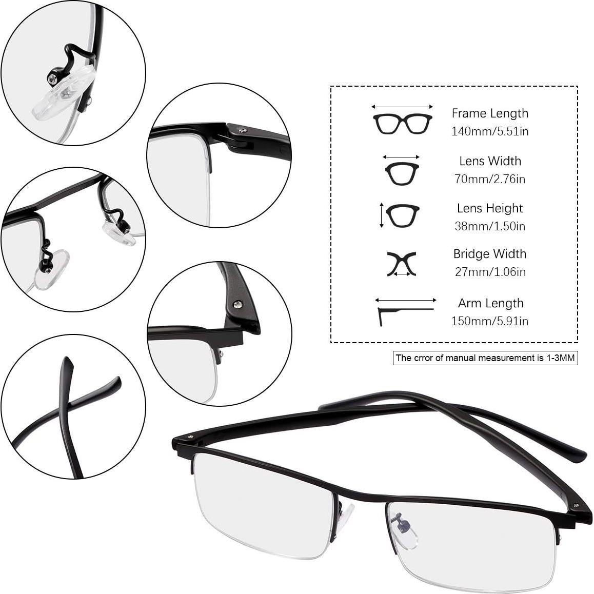 Gafas de Lectura Multifocales Progresivas LJIMI Anti Luz Azul
