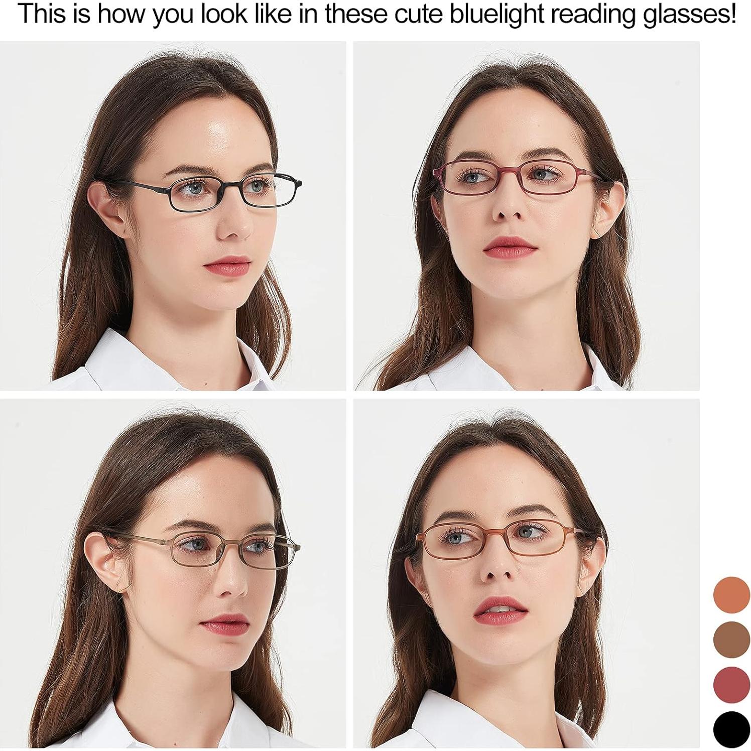 Gafas de Lectura OCCI CHIARI 4 Paquetes Anti Luz Azul 1.0x