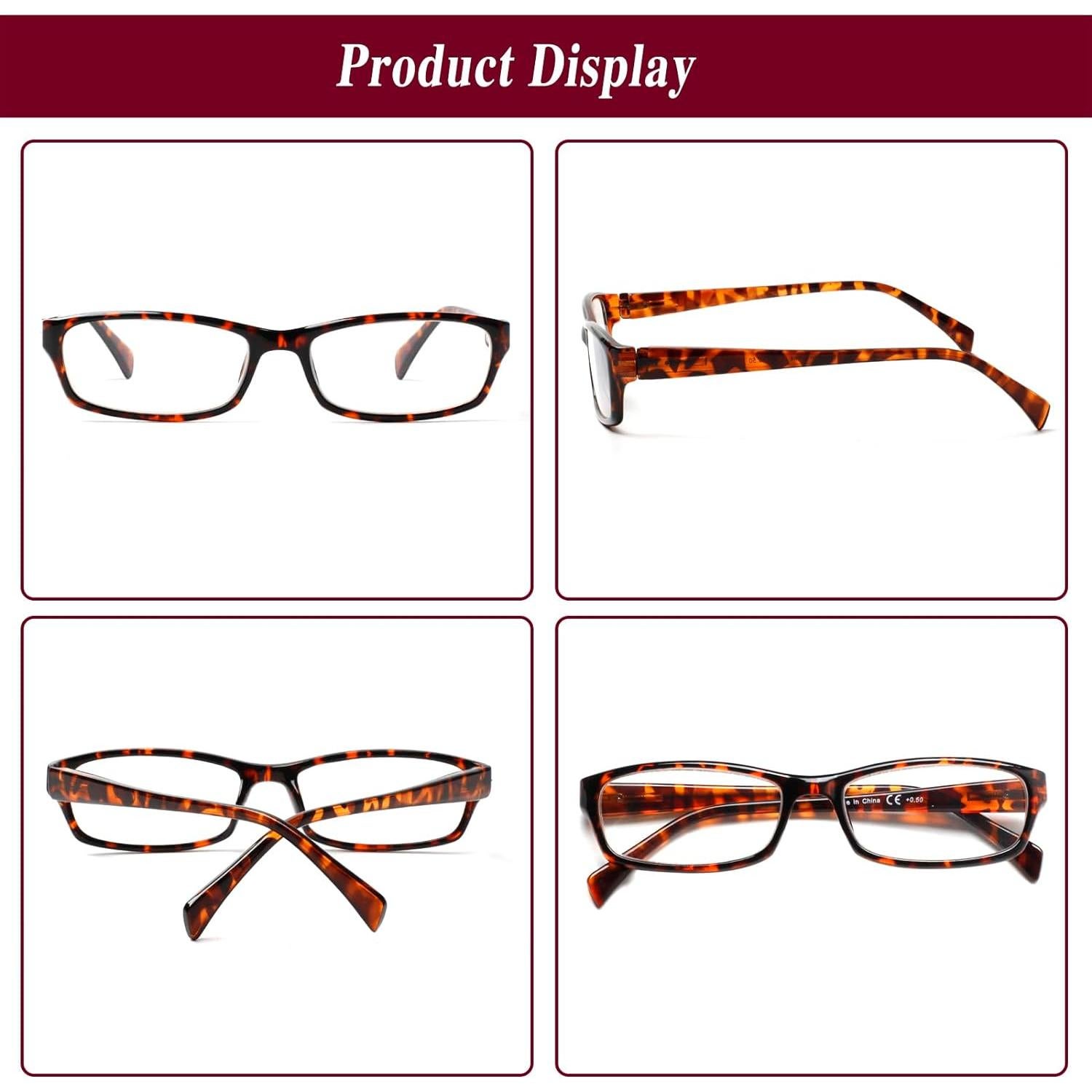 Gafas de lectura Kerecsen 5 pares moda unisex -4 2.75