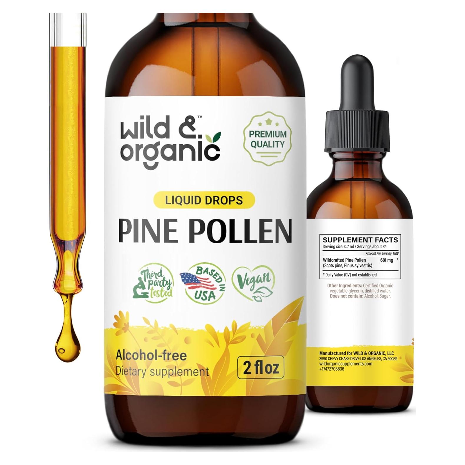 Tintura de Polen de Pino Silvestre y Orgánico 59 ml - Vegano