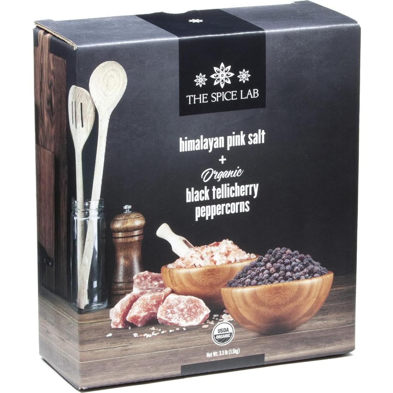 Sal de Himalaya Rosa Gruesa 1kg y Pimienta Tellicherry 510g - The Spice Lab