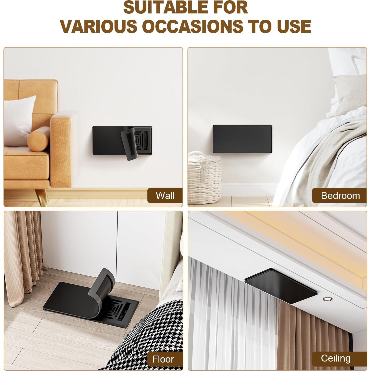 Cubiertas Magnéticas para Ventilación de Piso HQZHQZ 3 Pzas 8.9x30.5cm