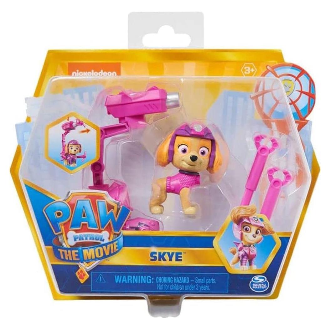 Figura Coleccionable Skye PAW Patrol con Mochila y Proyectiles