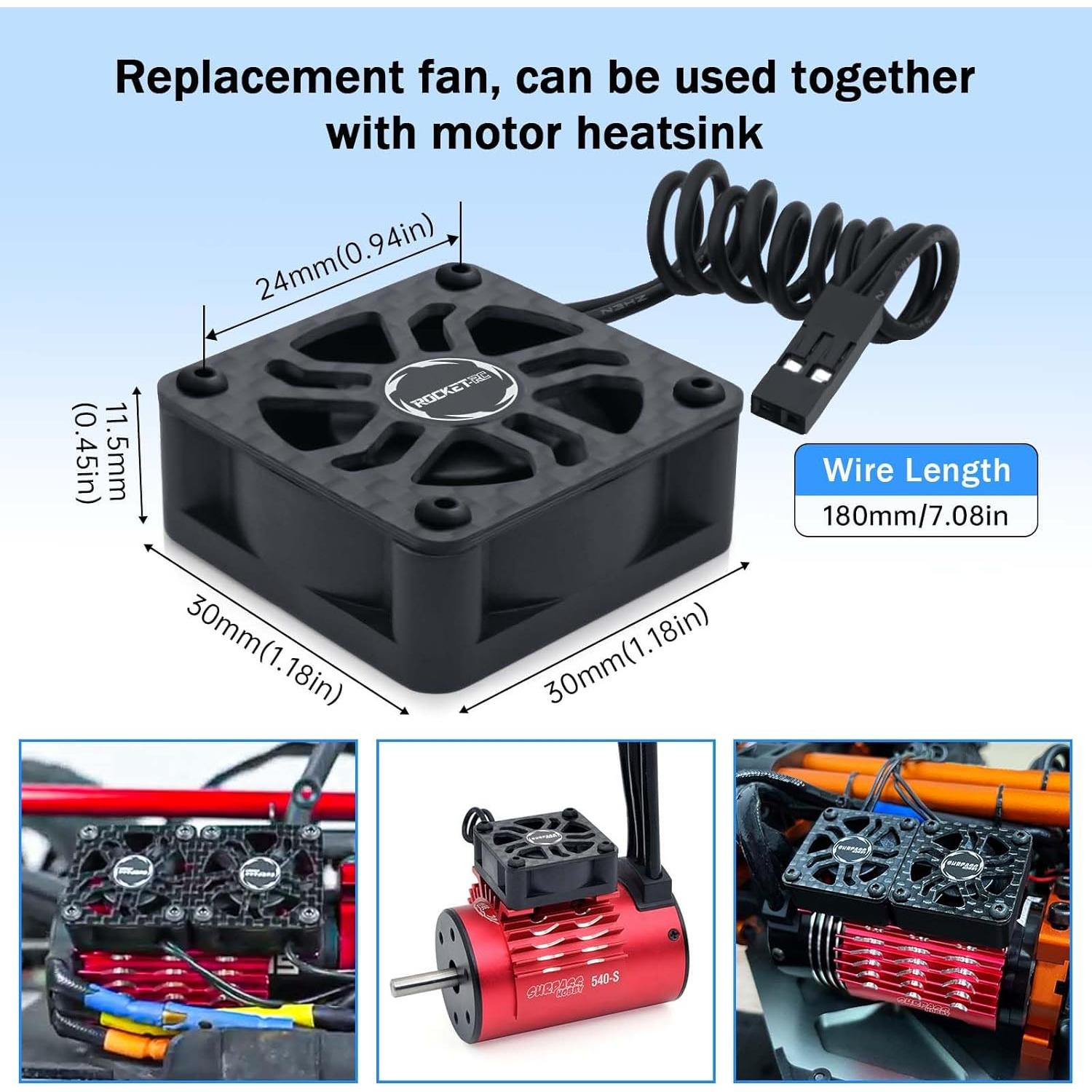 Ventilador de Enfriamiento RC Surpass Hobby 30mm 27000 RPM