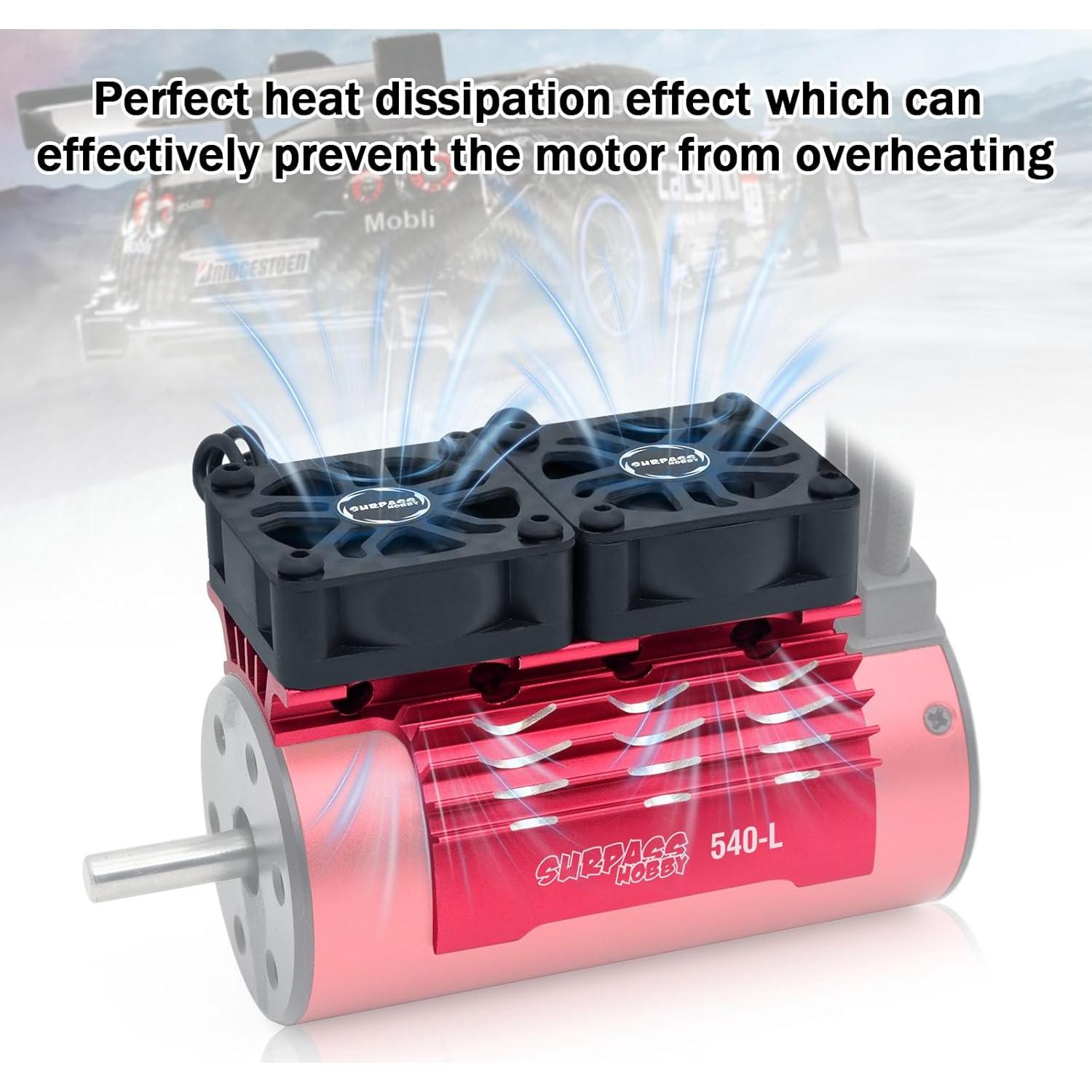 Ventilador de Enfriamiento RC Surpass Hobby 30mm 27000 RPM