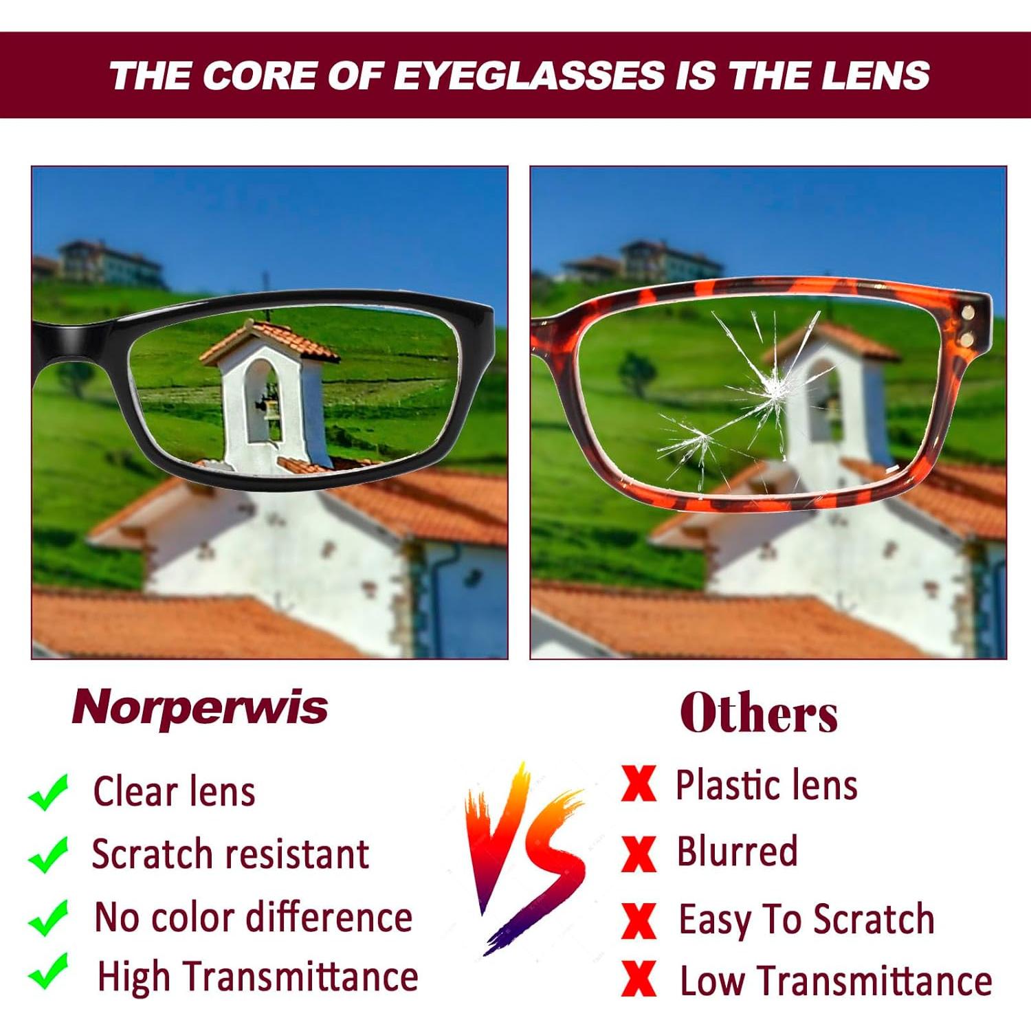 Gafas de lectura Kerecsen 5 pares moda unisex bisagra resorte