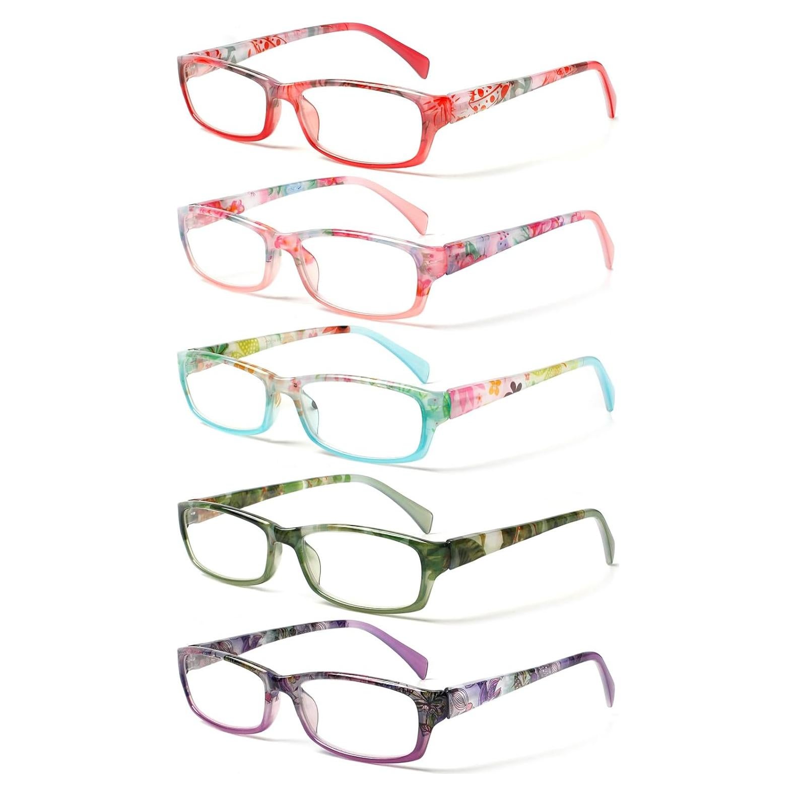 Gafas de lectura Kerecsen 5 pares moda unisex 2.25x