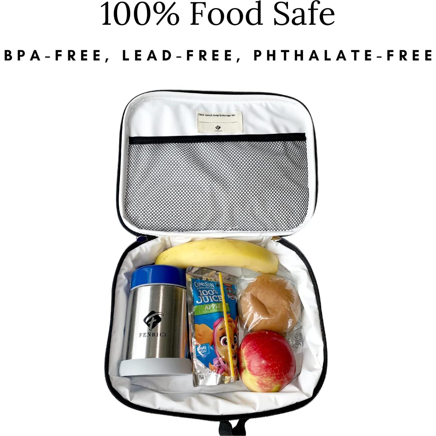 Caja de Almuerzo Aislada Fenrici Sirena Aqua 27.4x21.6cm