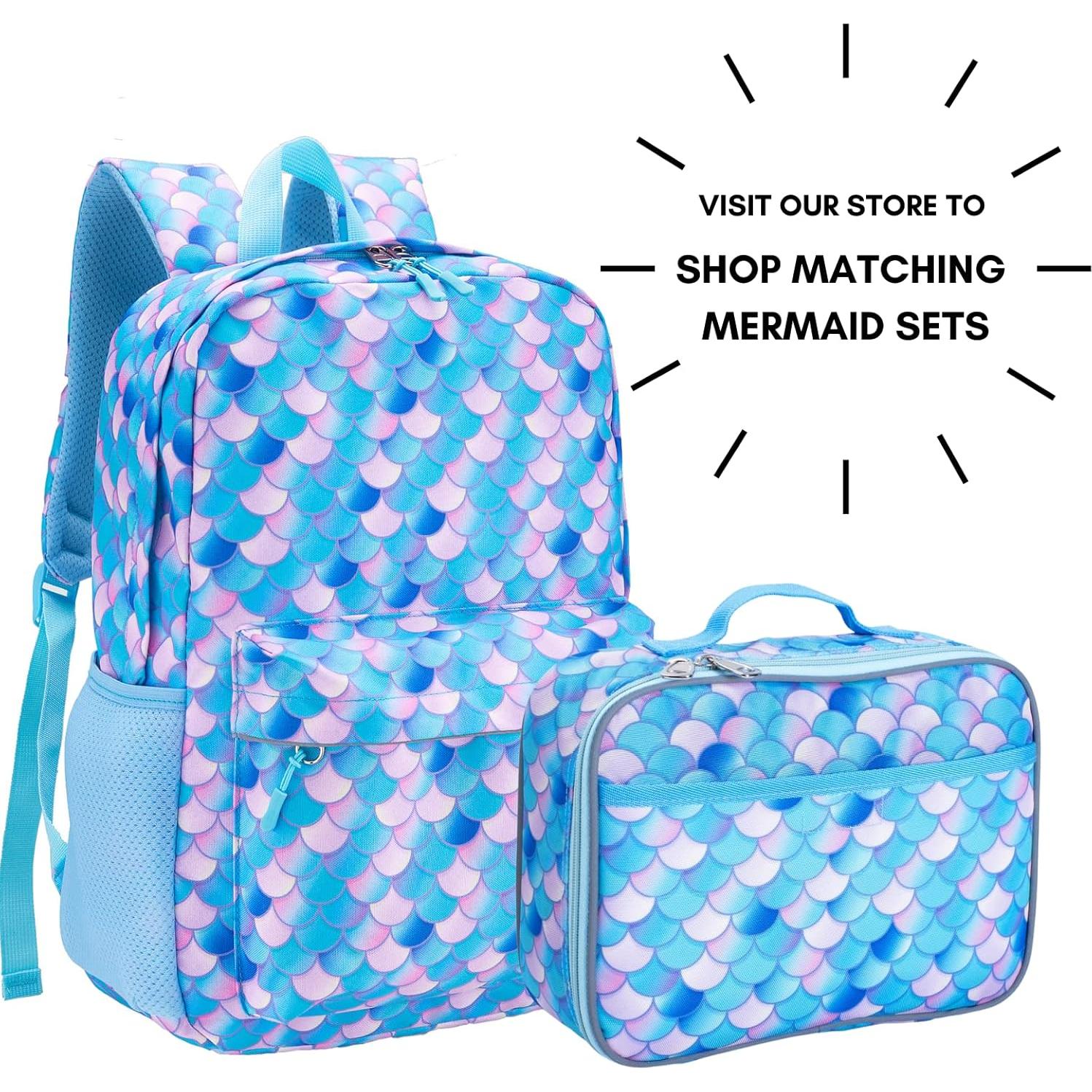 Caja de Almuerzo Aislada Fenrici Sirena Aqua 27.4x21.6cm