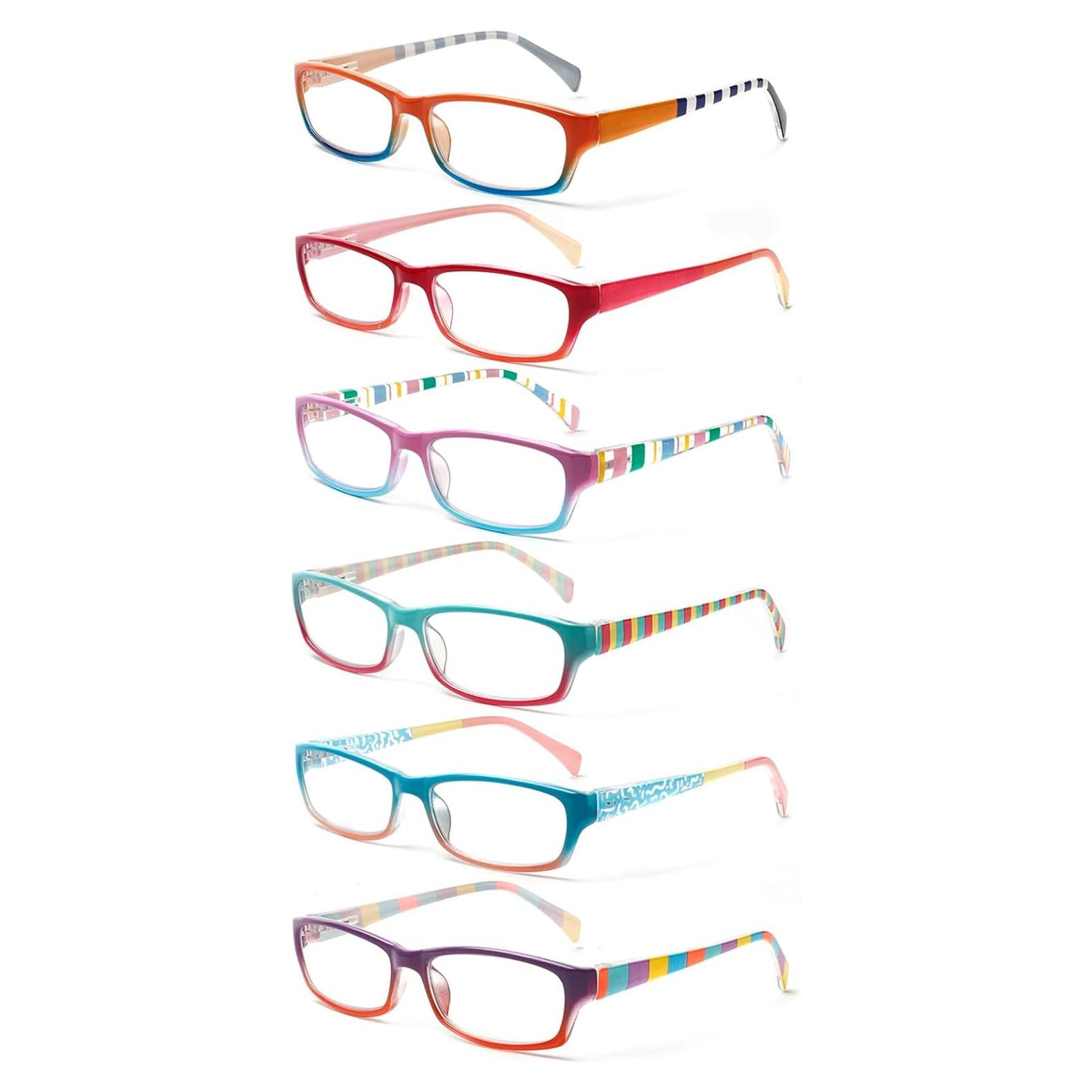 Gafas de lectura Kerecsen para mujeres, 6 pares con filtro UV