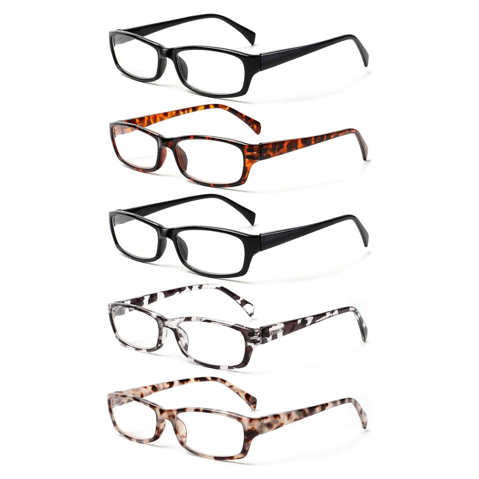 Gafas de lectura Kerecsen 5 pares unisex con bisagra