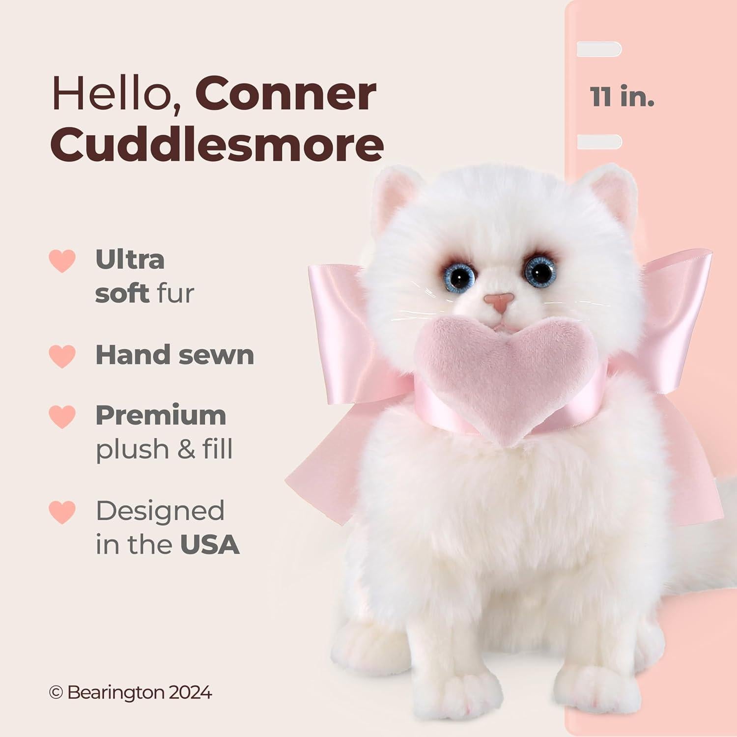 Gato Peluche Bearington Linda Gatita 26.7 cm Realista