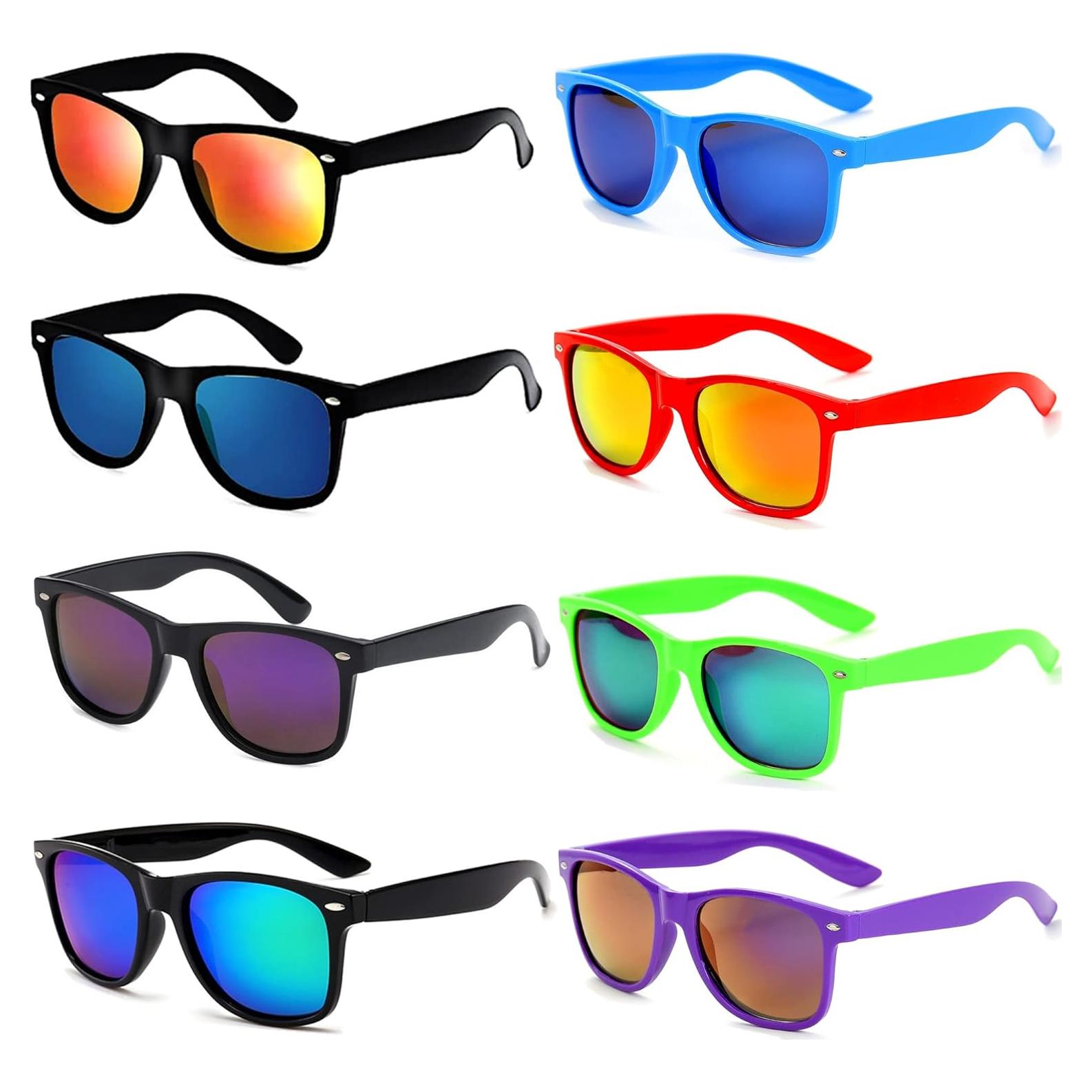 Gafas de sol retro Eyegla 8 Pack UV400 para adultos