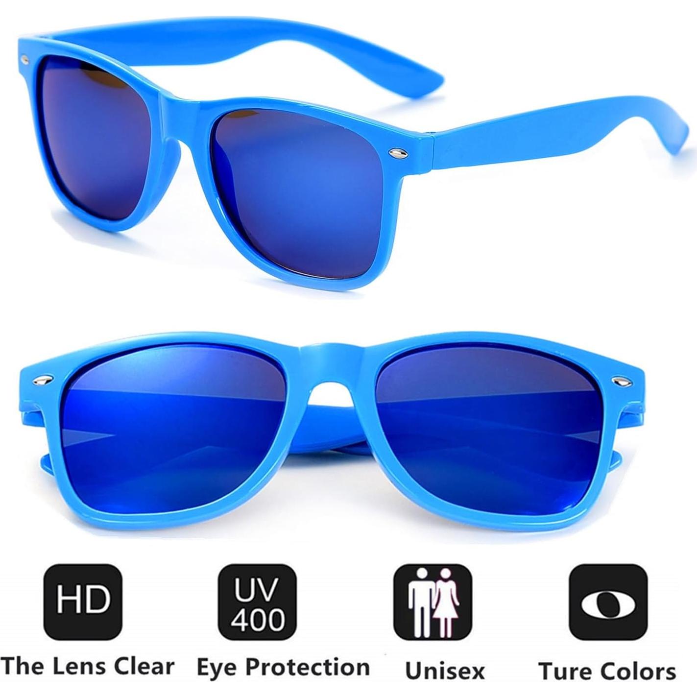 Gafas de sol retro Eyegla 8 Pack UV400 para adultos