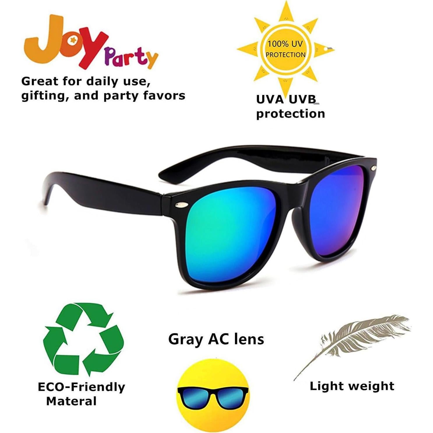 Gafas de sol retro Eyegla 8 Pack UV400 para adultos