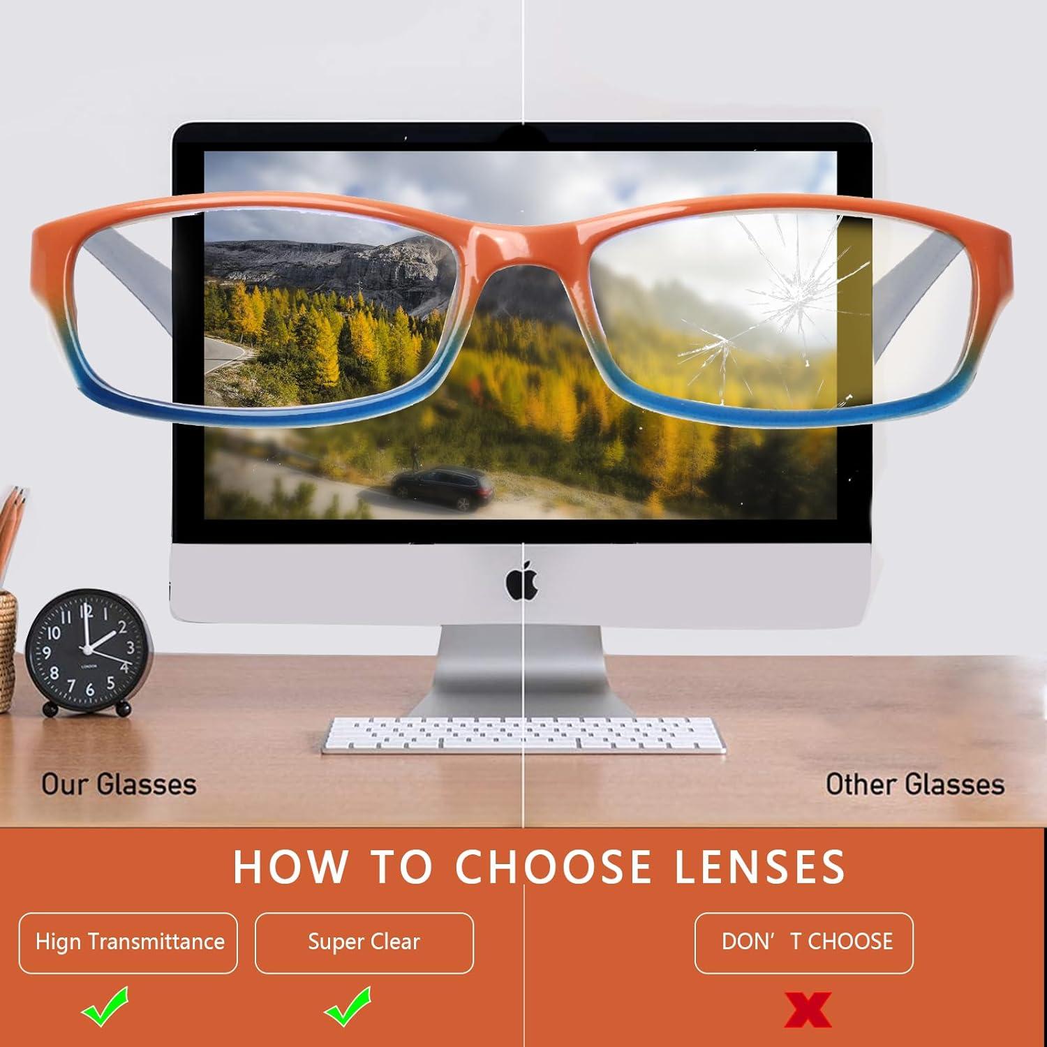 Gafas de lectura Kerecsen para mujeres 6 pares con filtro UV