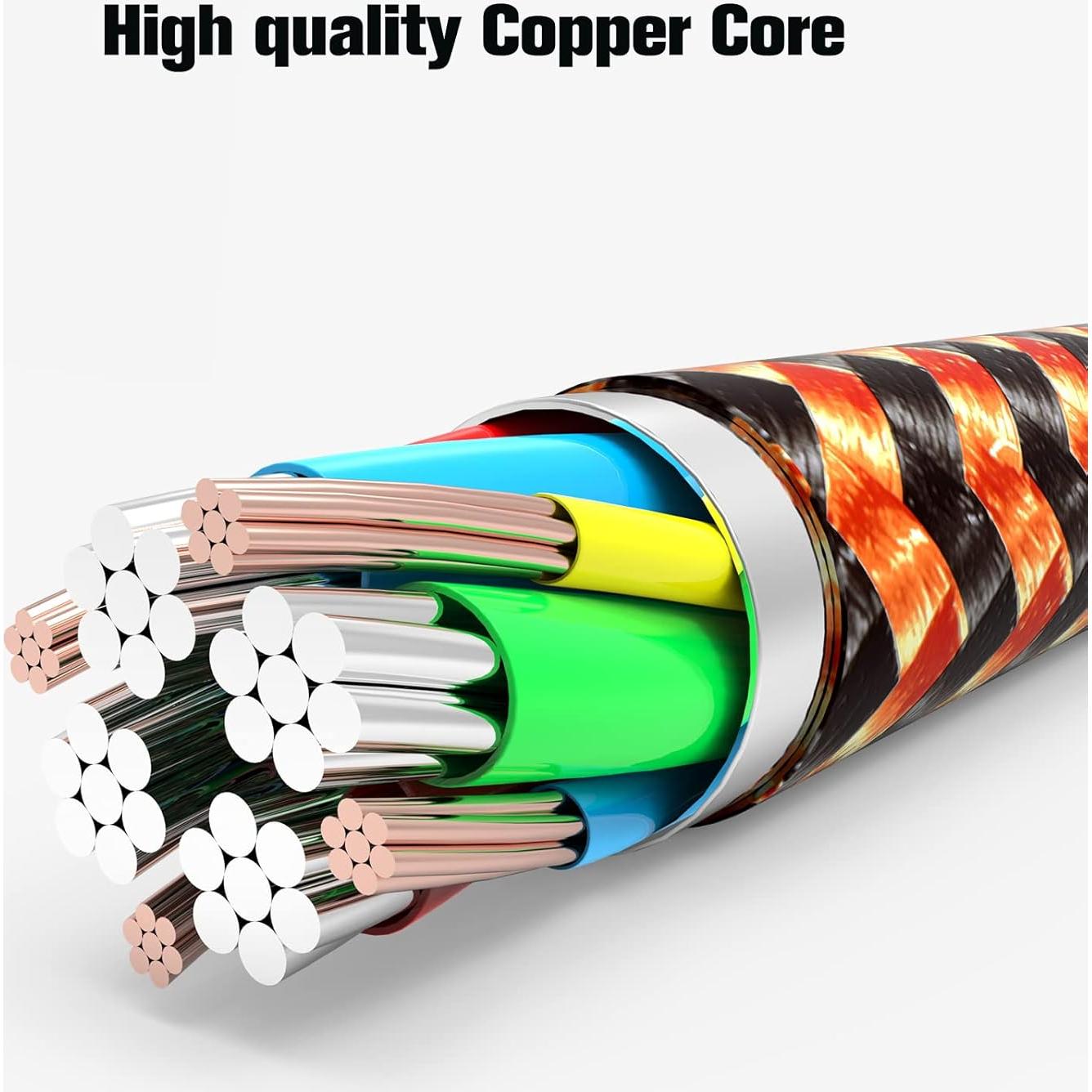 Cargador Lightning KMOMO 3 Unidades 0.91m para iPhone