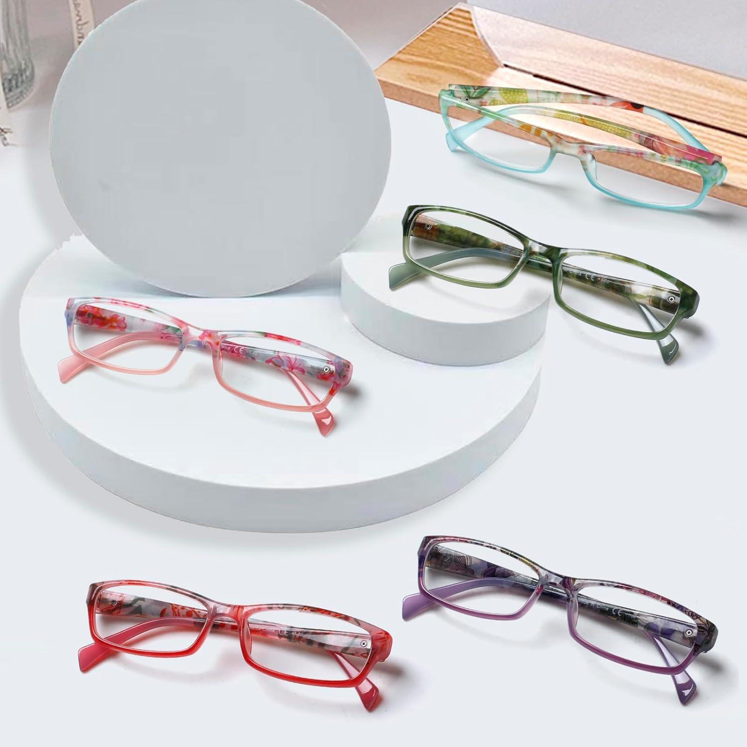 Gafas de lectura Kerecsen 5 pares moda unisex 2.75x