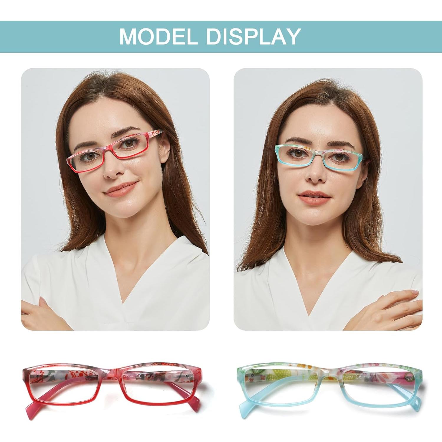 Gafas de lectura Kerecsen 5 pares moda unisex 2.75x