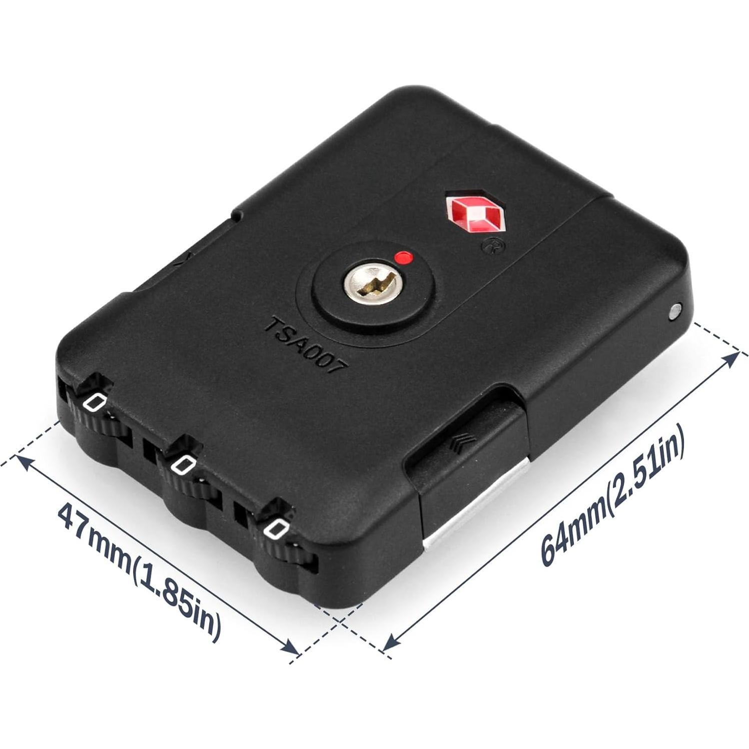 Candado de Equipaje Zoofen TSA Aprobado 2 Pack 6.4x4.7cm