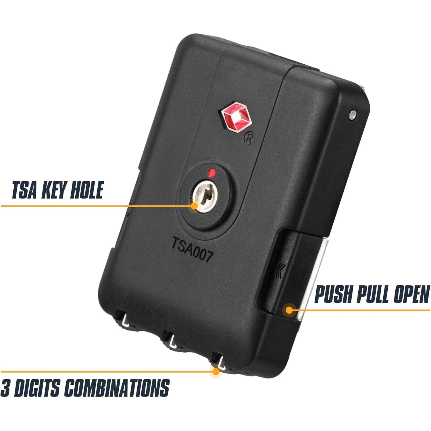 Candado de Equipaje Zoofen TSA Aprobado 2 Pack 6.4x4.7cm