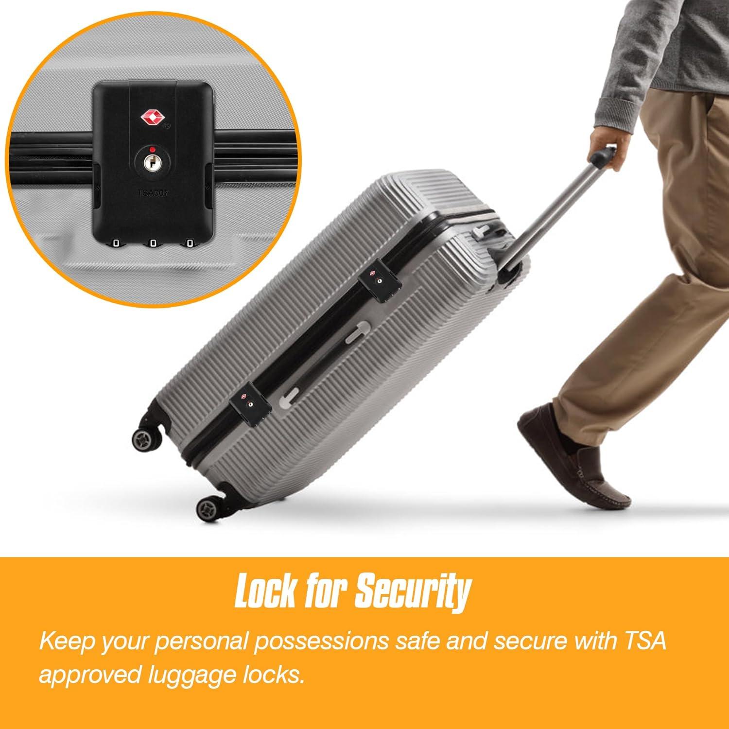 Candado de Equipaje Zoofen TSA Aprobado 2 Pack 6.4x4.7cm