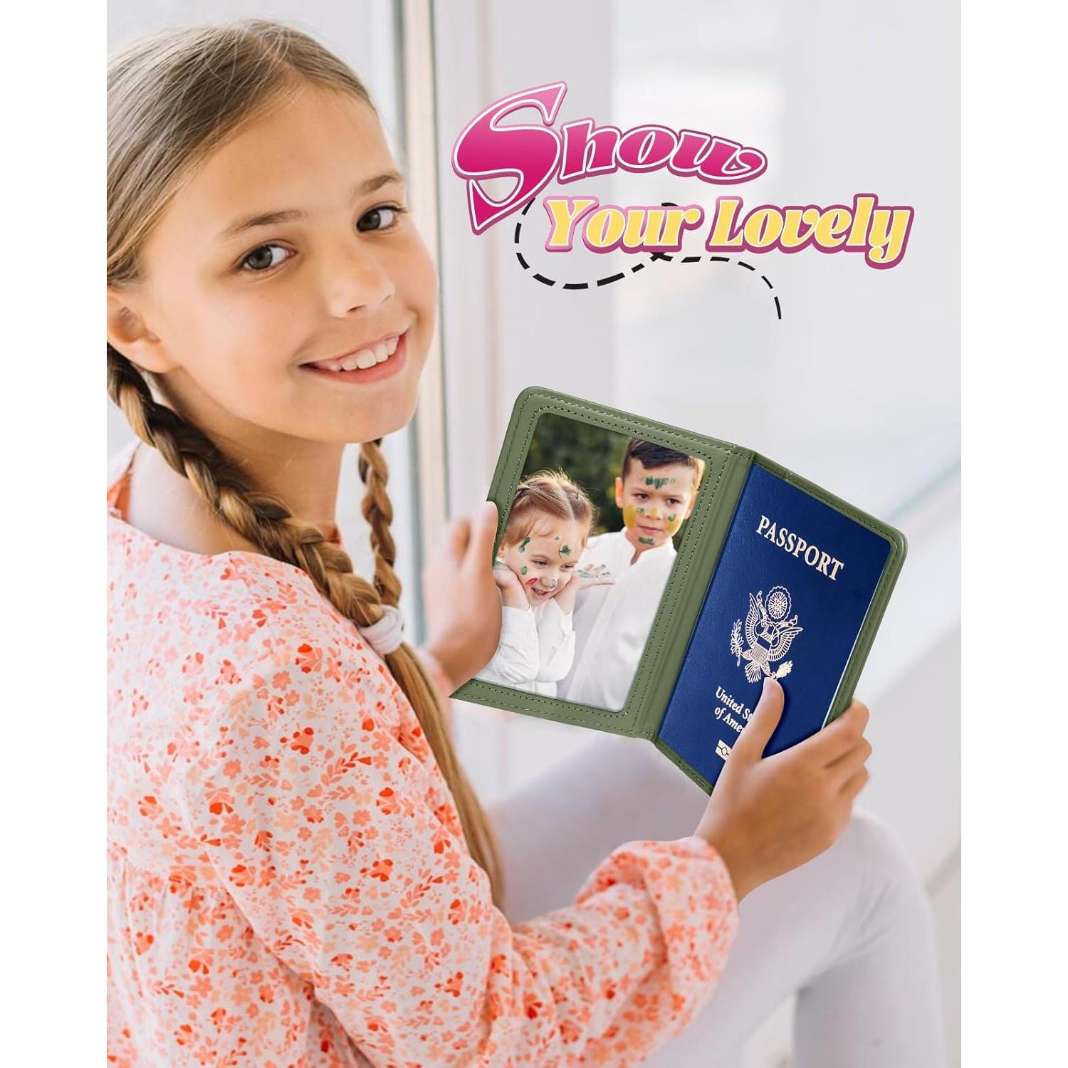 Porta Pasaporte y Etiqueta de Equipaje Slohif Dinosaurio Niños