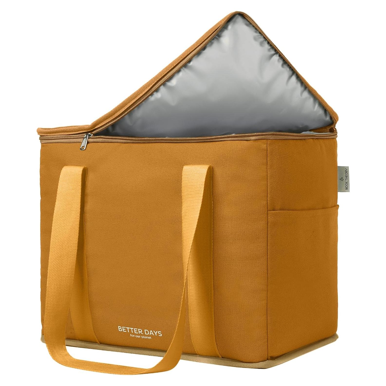 Bolsa de Compras Aislada Nook Theory XL Caramelo - Reutilizable y Plegable