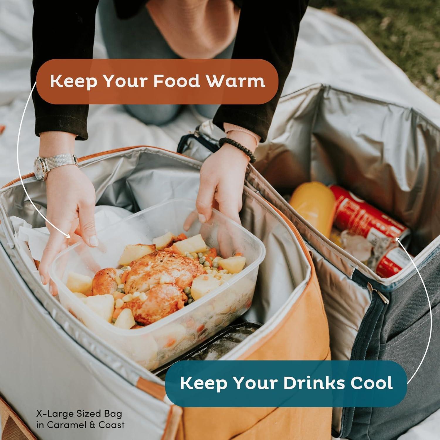 Bolsa de Compras Aislada Nook Theory XL Caramelo - Reutilizable y Plegable