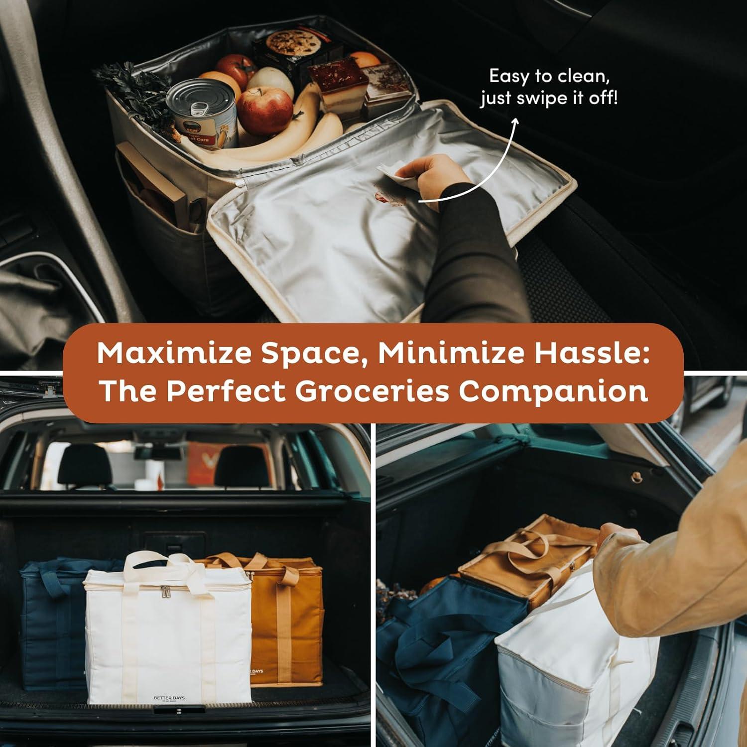 Bolsa de Compras Aislada Nook Theory XL Caramelo - Reutilizable y Plegable