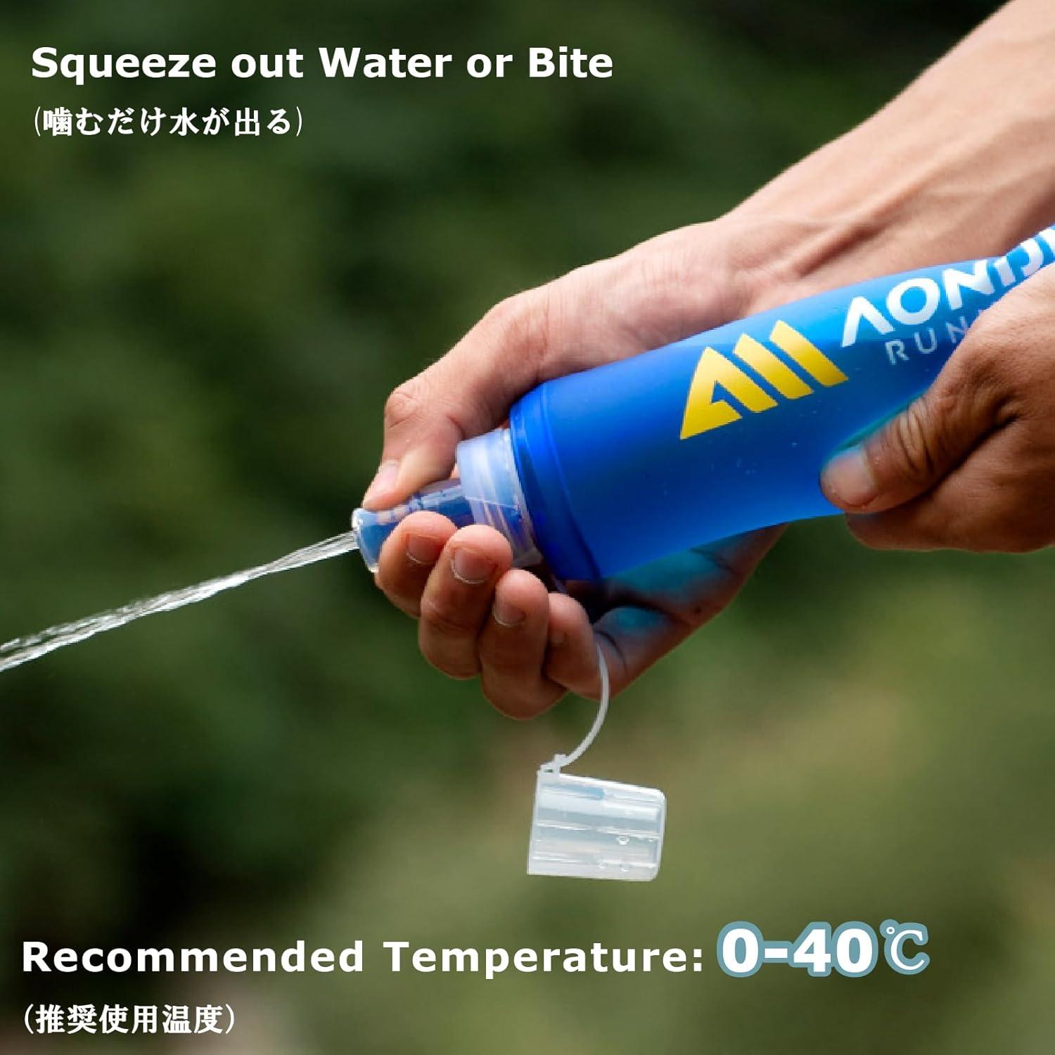 Botella de Agua Plegable YAPJEB 250 ml a Prueba de Fugas