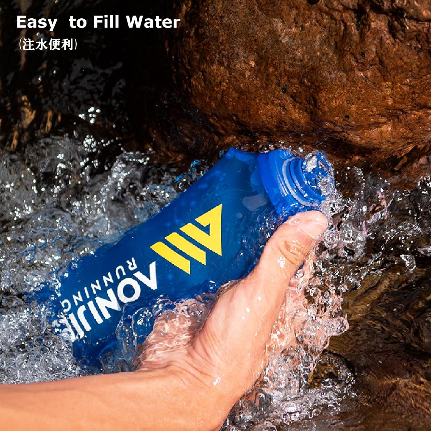 Botella de Agua Plegable YAPJEB 250 ml a Prueba de Fugas