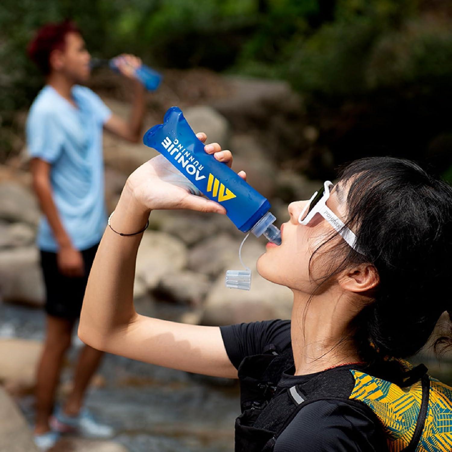 Botella de Agua Plegable YAPJEB 250 ml a Prueba de Fugas