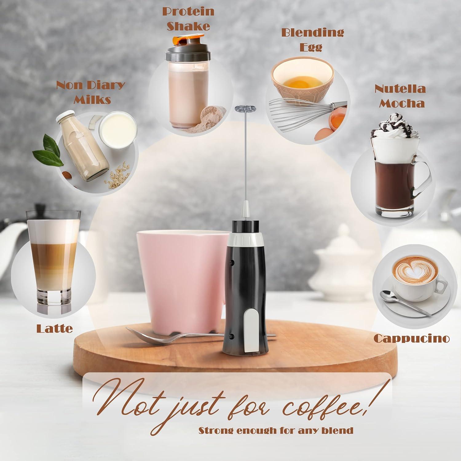 Espumador de Leche Eléctrico K-Brands - Acero Inoxidable 408g